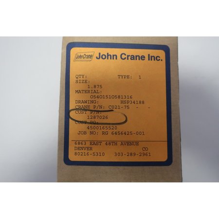John Crane 1.875In Mechanical Seal C02175